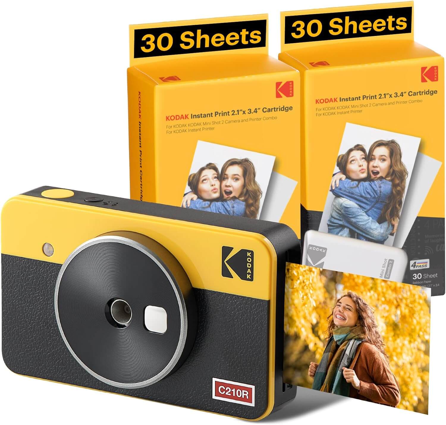 Kodak Mini 2 Retro Portable Instant Photo Printer & Cheki Printer