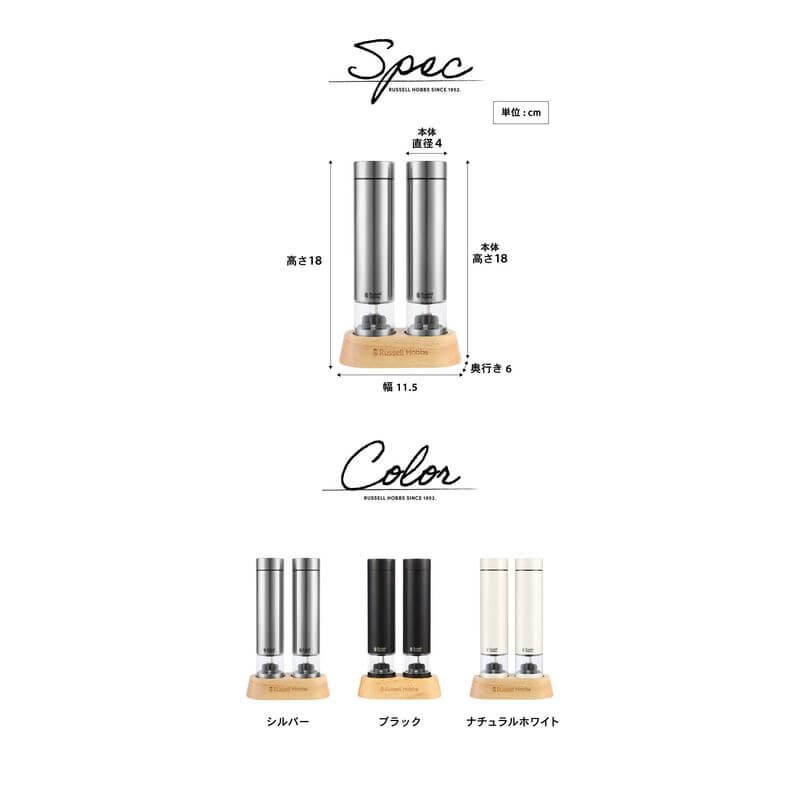迷你電動鹽&胡椒研磨罐, 改版升級 7935JP