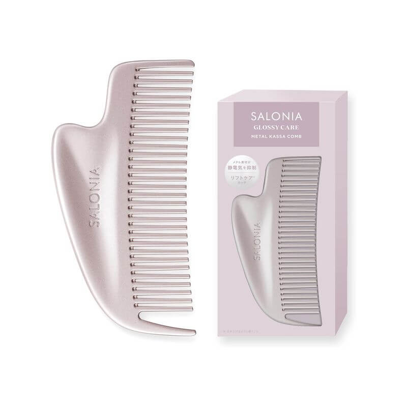SALONIA-Glossy Care Metal Kassa Comb SAL25322｜imy Shop Japan