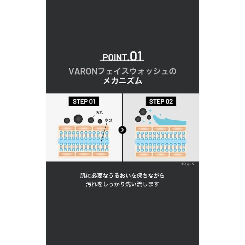 VARON Men's Skin Care Face Wash 120g