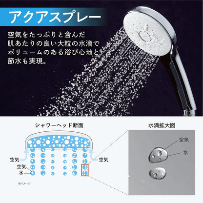 INAX EcoAqua Shower SPA Ultra Fine Bubble Multi-Function Shower Head PK-BF-SM6