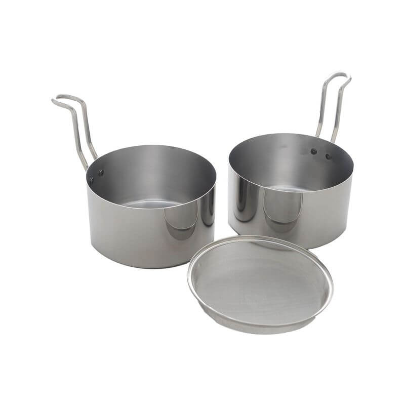 不鏽鋼天婦羅鍋 14cm, 附濾網, 日本製 A-76826