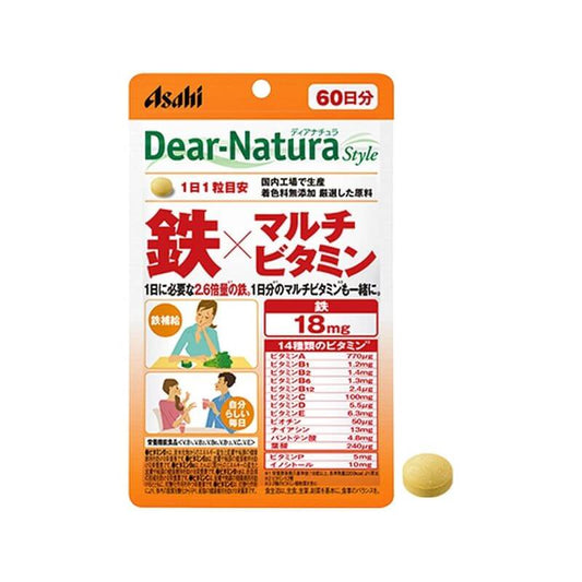 Dear-Natura Style Iron & Complex Vitamin 60-day/60 tablets - imy Shop Japan