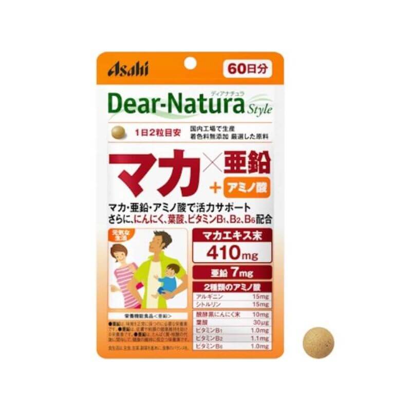 Dear-Natura Style Zinc & Maca 60-day, 120 tablets - imy Shop Japan