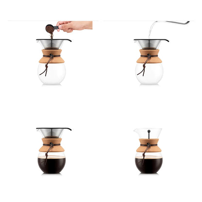POUR OVER 不鏽鋼濾網手沖咖啡壺 500ml 11592-109