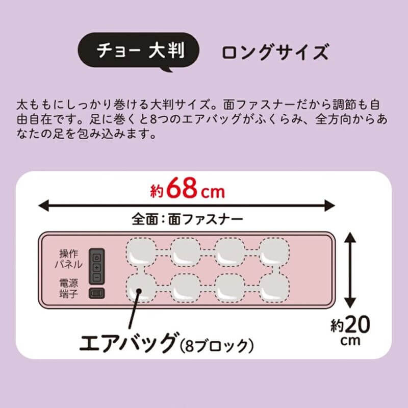 Gorilla Grip Air Compression Massager for Calf & Thigh GRM-2501