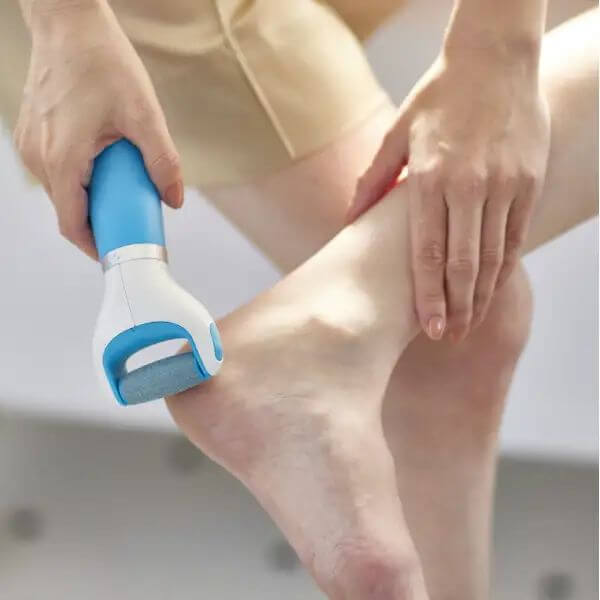 絲絨柔滑電動去硬皮機, 電池式