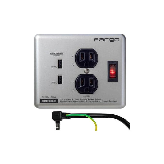 STEEL TAP USB Extension Cord (2 AC Outlets & 3 USB Port) PT410 - imy Shop Japan