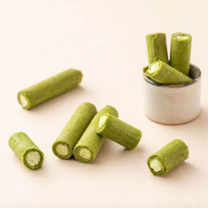 White Cream Matcha Rolls