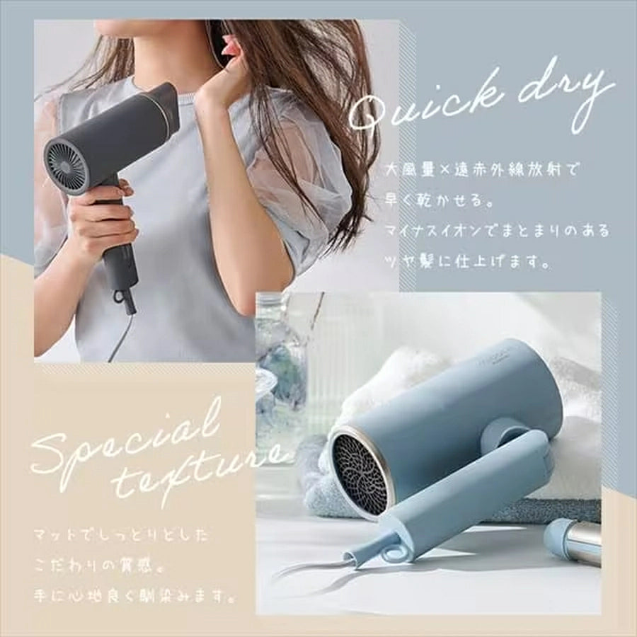 IRIS OHYAMA-MiCOLA Ion Hair Dryer with Far Infrared Function HDR
