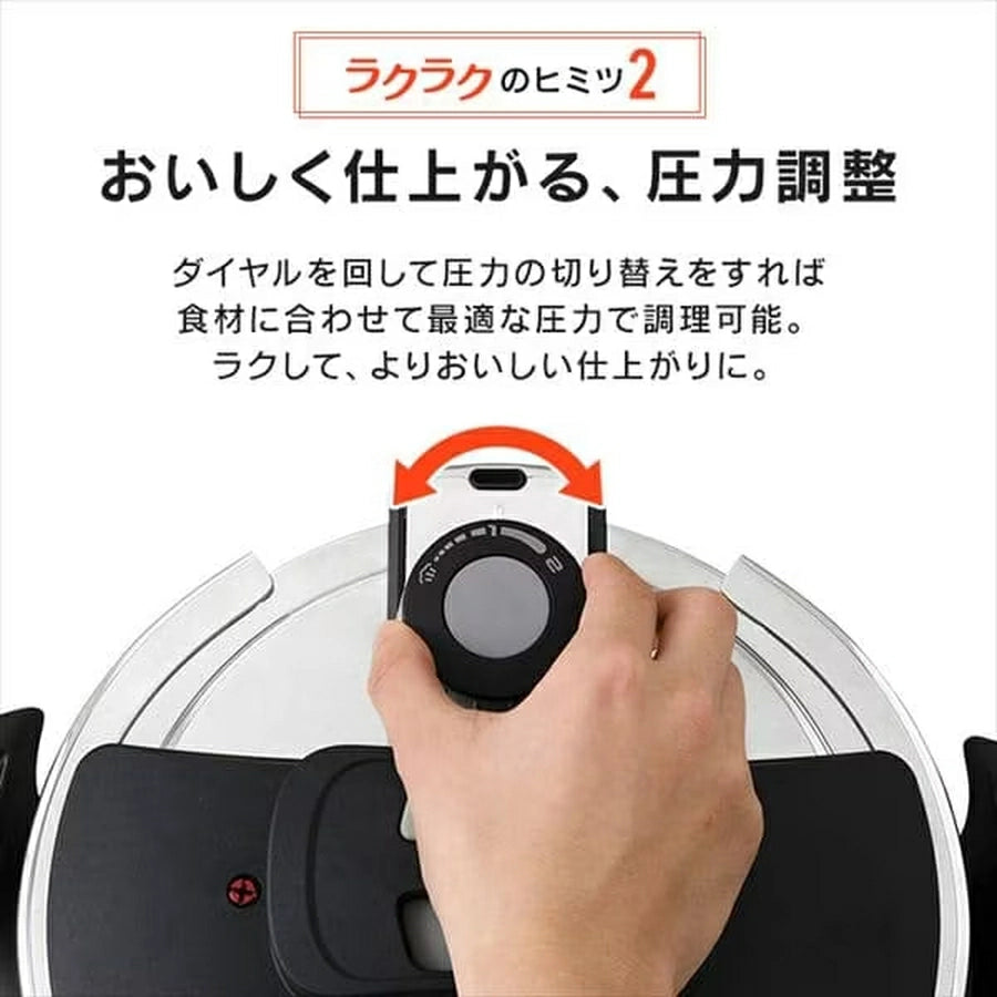 Two-Handed Pressure Cooker 3L RAN-3L - imy Shop Japan