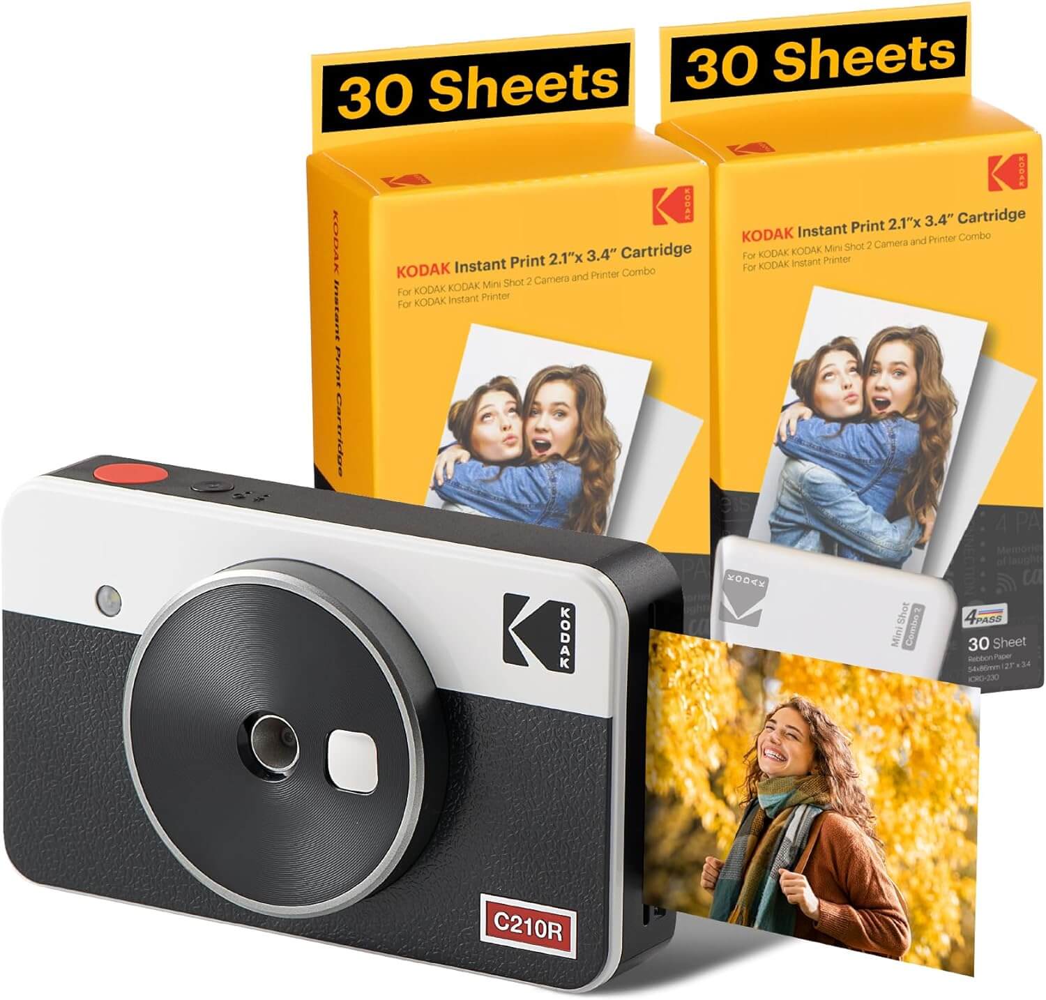 Kodak Mini Shot 2 Retro (C210R) | Bester tragbarer Kameradrucker für iPhone und Android Kodak Mini Shot 2 Retro (C210R) | Bester tragbarer Kameradrucker für iPhone und Android