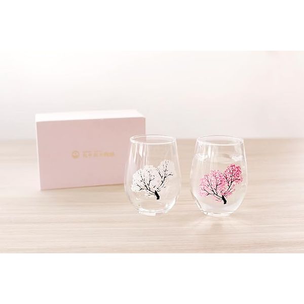 Japanese Sakura Cherry Blossom Color Changing Glass 0100-014-00 - imy Shop Japan