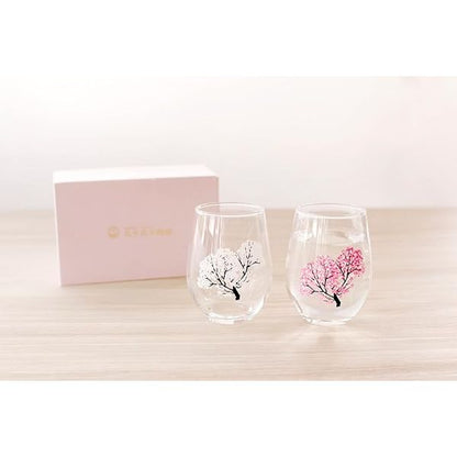 Japanese Sakura Cherry Blossom Color Changing Glass 0100-014-00 - imy Shop Japan