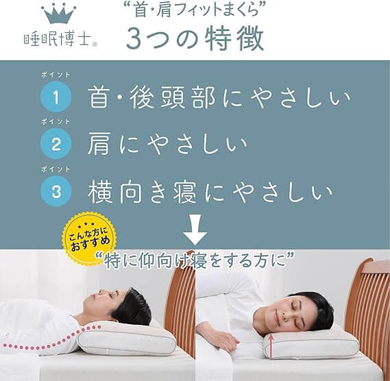 Dr. Sleep 2023 model Back Sleeper Pillow EH93009547 - imy Shop Japan