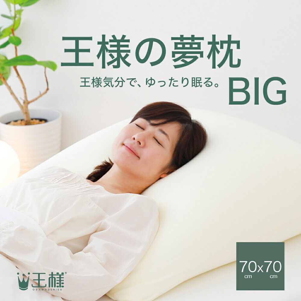 King's Dream Pillow BIG, with Pillowcase - imy Shop Japan