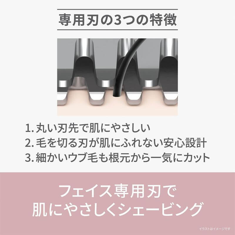 美體刀/修眉刀, 電池式 ES-WF63-P