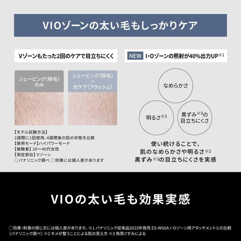 Panasonic-Hair Remover Smooth Epi Power & Cool VIO Compatible