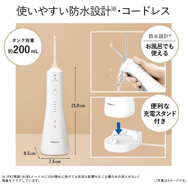 Rechargeable Oral Lavatory Washer, Jet Washer Doltz EW-DJ55-W - imy Shop Japan