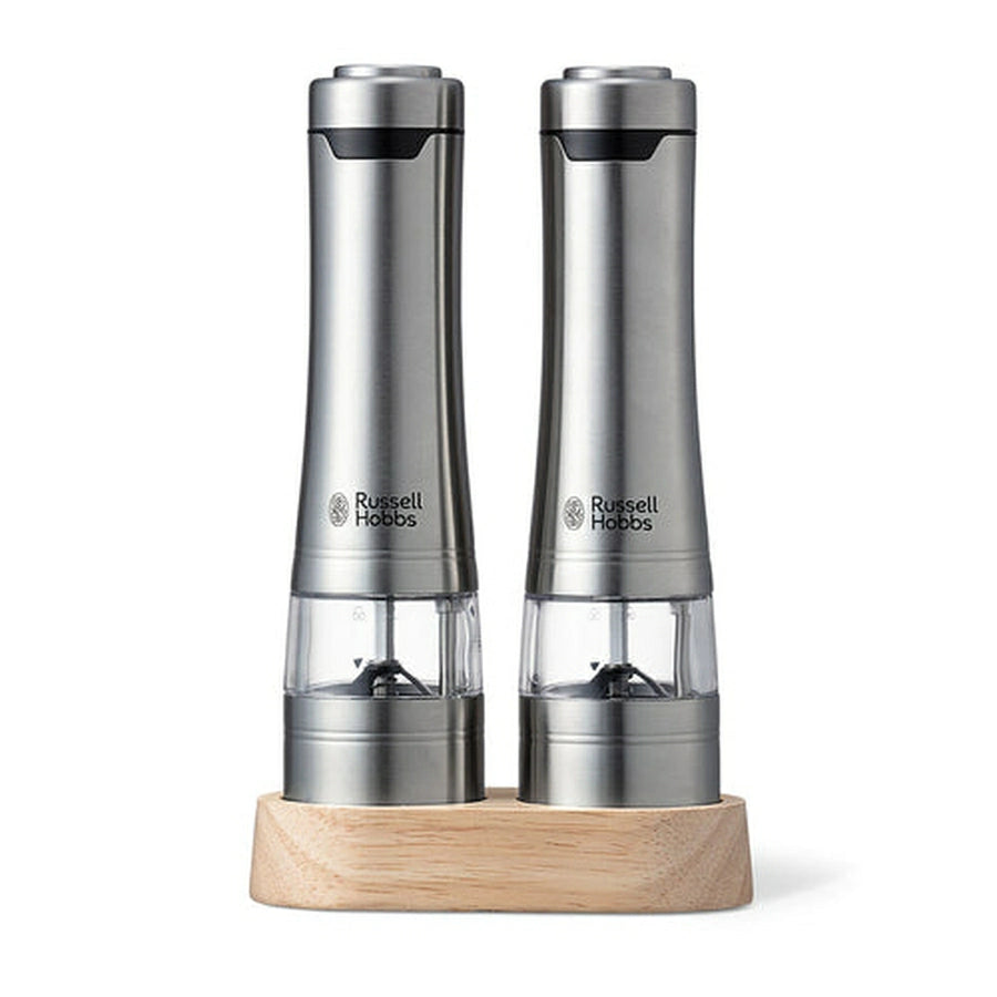 Stand Salt Electric Salt And Pepper Mill Wood Stand Set 7923JP - imy Shop Japan