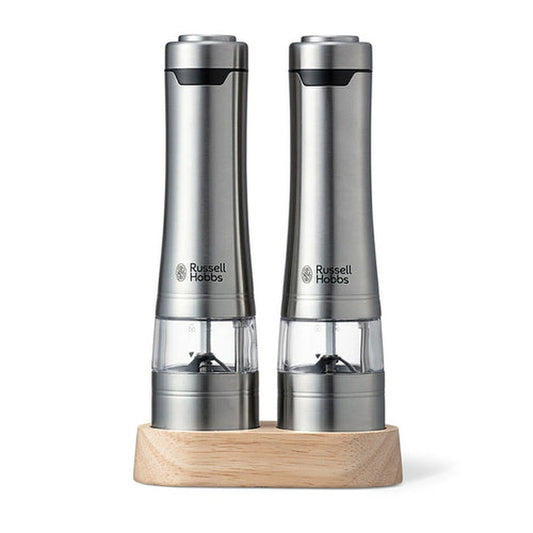 Electric Salt And Pepper Mill Wood Stand Set 7923JP - imy Shop Japan