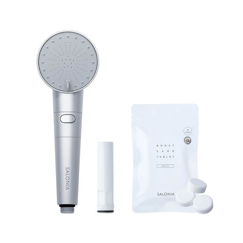 Fine Bubble Shower Head with Chlorine Removal Cartridge & Bicarbonate Tablets SAL23303WS