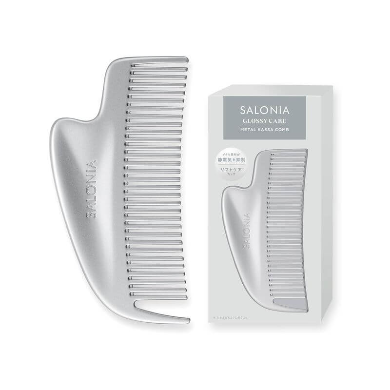 SALONIA-Glossy Care Metal Kassa Comb SAL25322｜imy Shop Japan