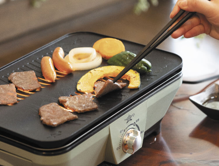 Graphite Mini Grill, Smoke-Reducing CAG-MG7A/G - imy Shop Japan