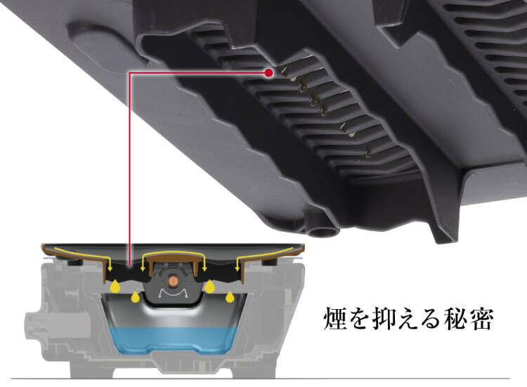 Graphite Mini Grill, Smoke-Reducing CAG-MG7A/G - imy Shop Japan