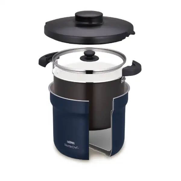 THERMOS Shuttle Chef ブラック（kbj-4500） THERMOS膳魔師-SHUTTLE CHEF Thermal Cooker 4.3L KBJ-4502｜imy Shop