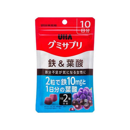 Gummy Iron & Folate Supplement, 20-day/40 gummies - imy Shop Japan