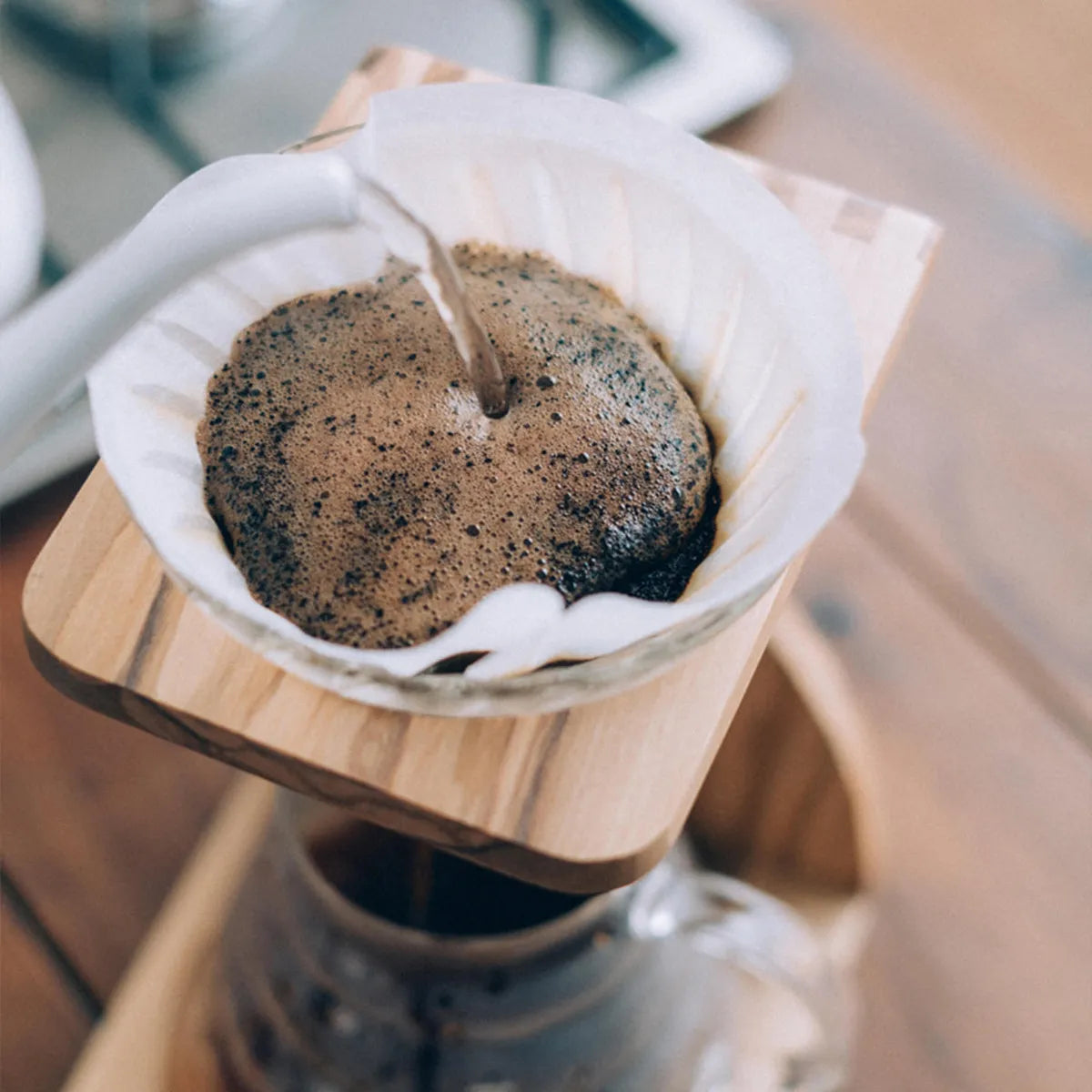 V60 Olive Wood Stand Set for 1-4 Cups VSS-1206-OV