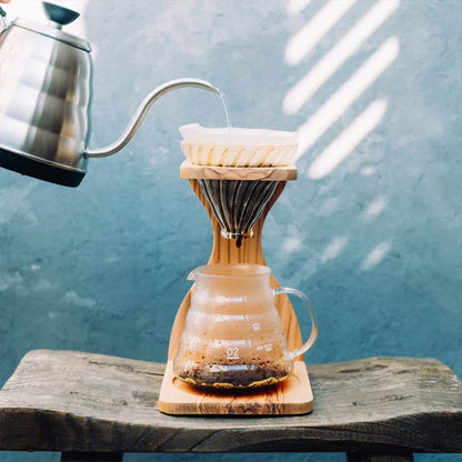V60 Olive Wood Stand Set for 1-4 Cups VSS-1206-OV