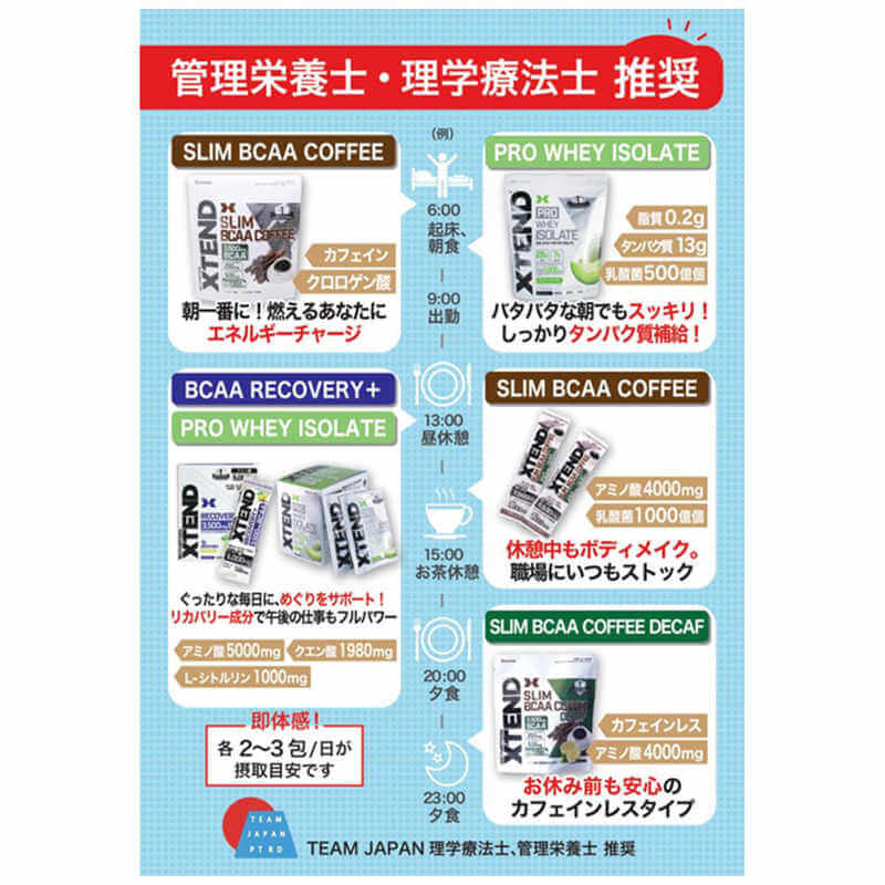 SLIM BCAA COFFEE (8.3g×30 packs) XSLIMCOFFEEBAG30 - imy Shop Japan