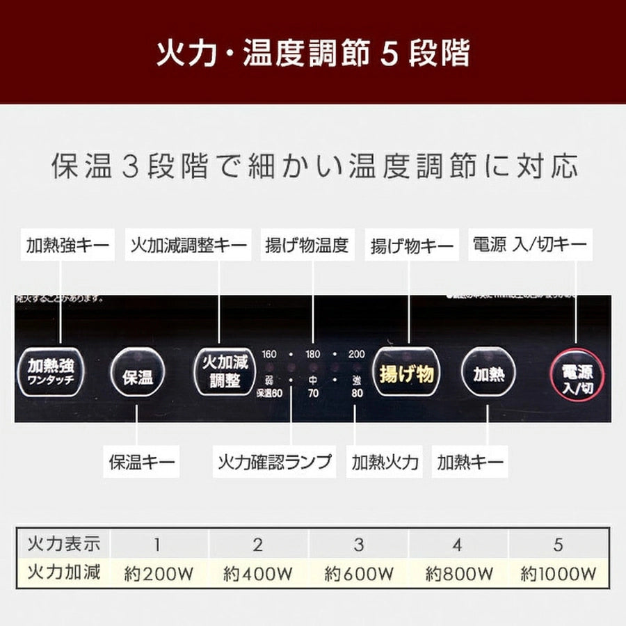 Tabletop IH Cooking Heater YEP-S100(B) - imy Shop Japan