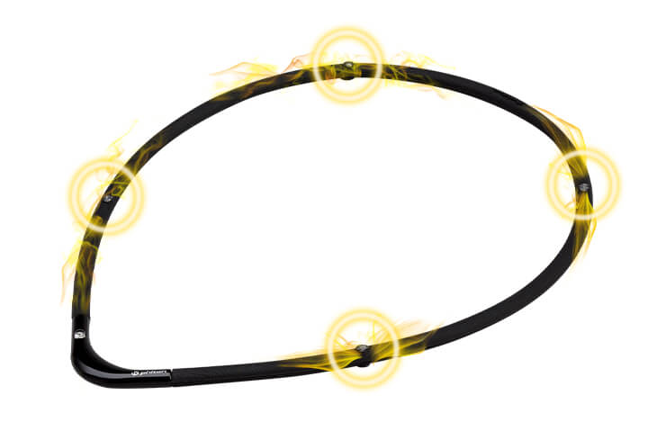 RAKUWA Magnetic Titanium Necklace S-|| - imy Shop Japan